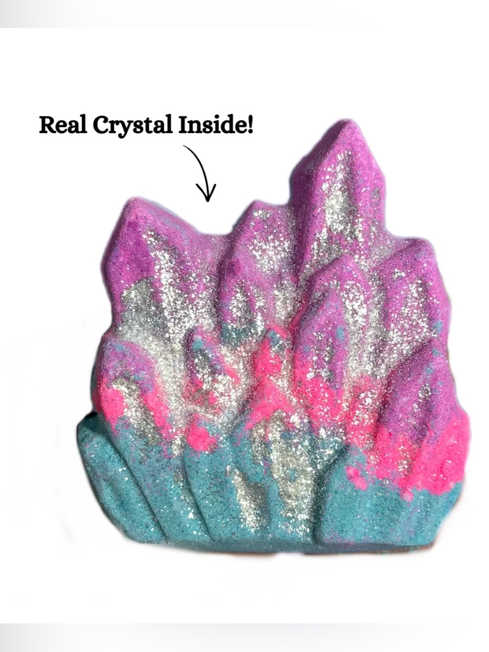 Crystal bath bomb